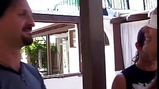 Blindfolded slut fucked hard in tight pussy